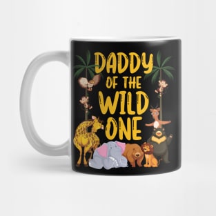 Daddy Of The Wild One Zoo Birthday Safari Jungle Animal Mug